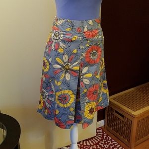 Merona Retro Flower A-line Skirt Size 8